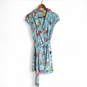 Betsey Johnson Blue Print Robe